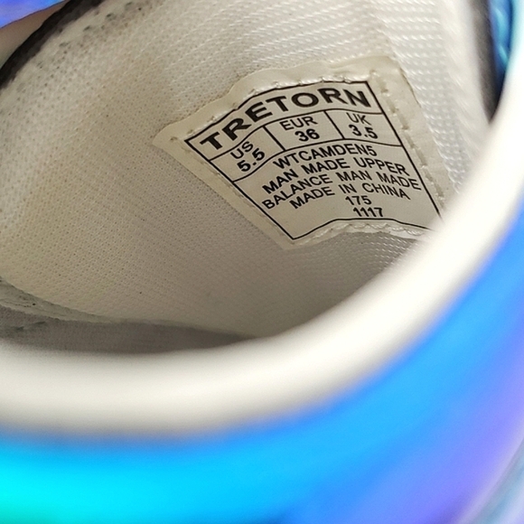 Tretorn Camden 5 Aqua Iridescent Sneaker - Picture 8 of 8